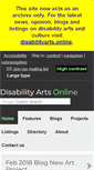 Mobile Screenshot of disabilityartsonline.org